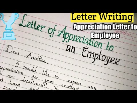 YouTube video about 15 Fantastic Examples of Appreciation Letters for Employees