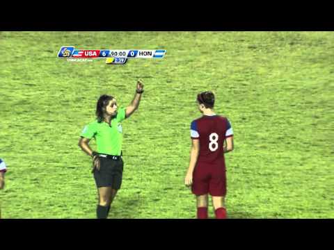 Yellow card USA - No.8 Ella STEVENS #CU20W @ussoccer_wnt @FenafuthOrg