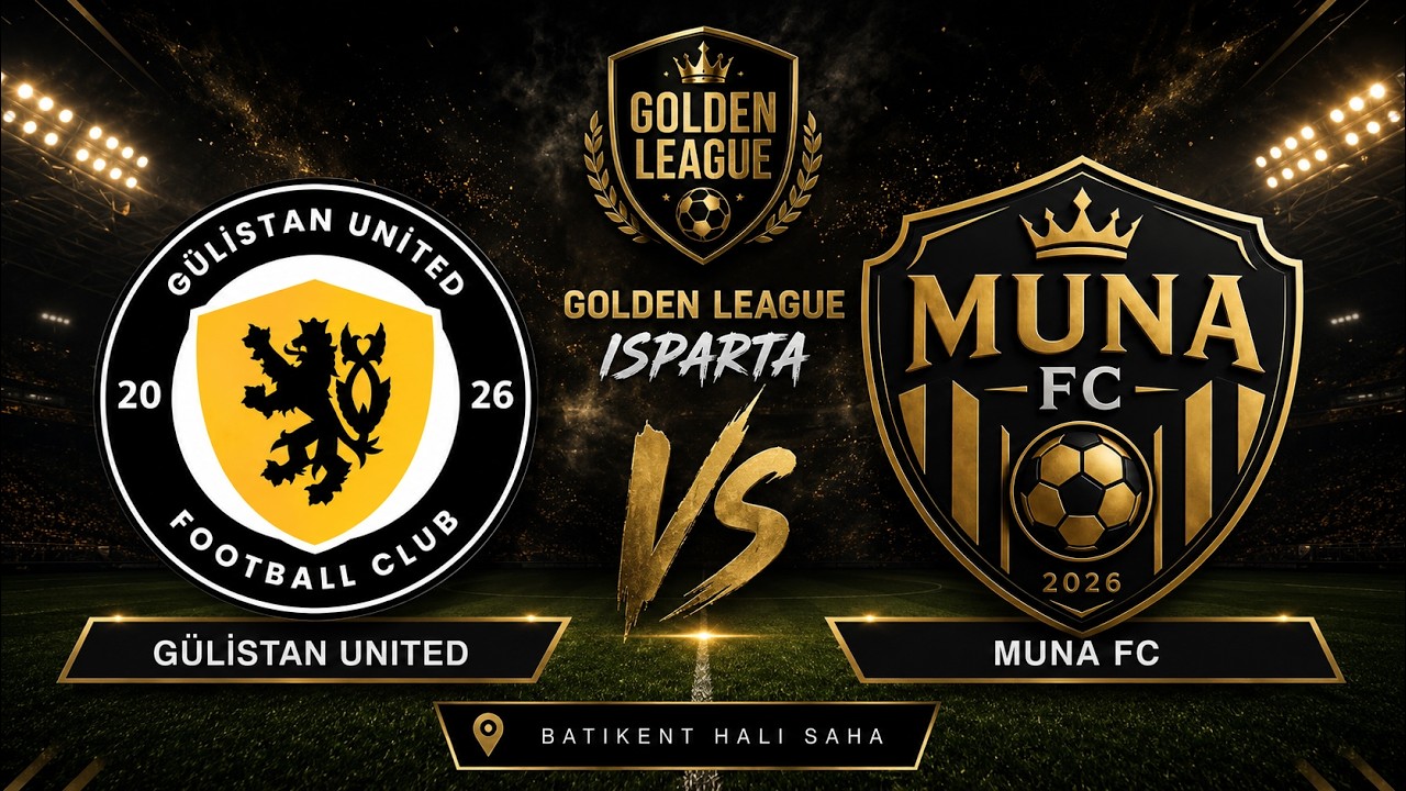 SOSYAL HALI SAHA GOLDEN LEAGUE / 2026 AÇILIŞ SEZONU / ISPARTA /  MUNA FC - GÜLİSTAN UNİTED