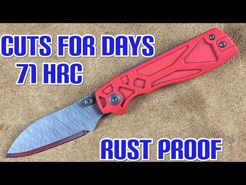 Sandrin Knives Torino Full Review and Discussion : 71 HRC Tungsten Blade and a cool Lock 👌🏻