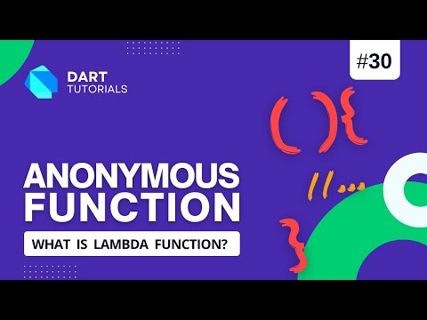 Anonymous  Function in Dart | Lambda Function|  Dart Tutorial #30