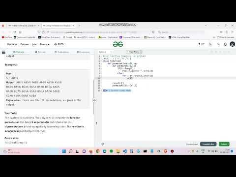 String Permutations With Recursion Potd Gfg Python