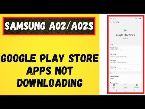 How to Fix Samsung A02/A02s Play Store not working problem