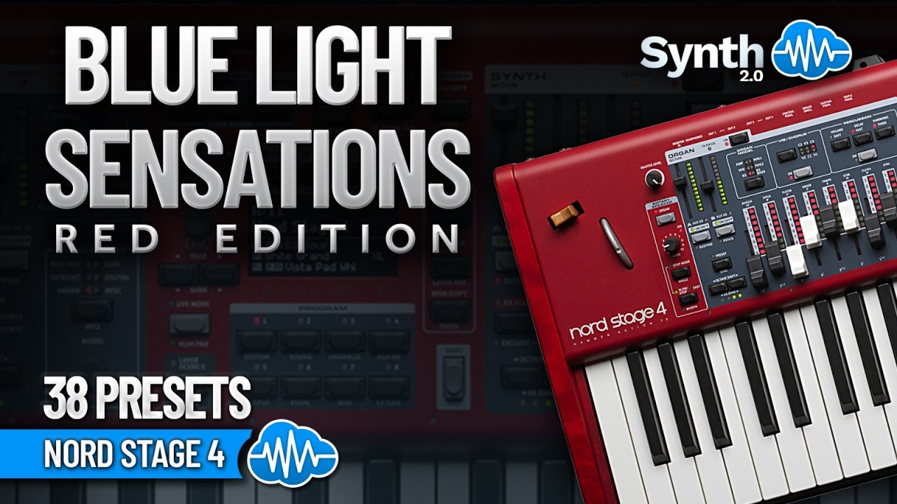 GPR015 - Blue Light Sensations (Red Edition) - Nord Stage 4 ( 38 presets ) - Video Preview 1