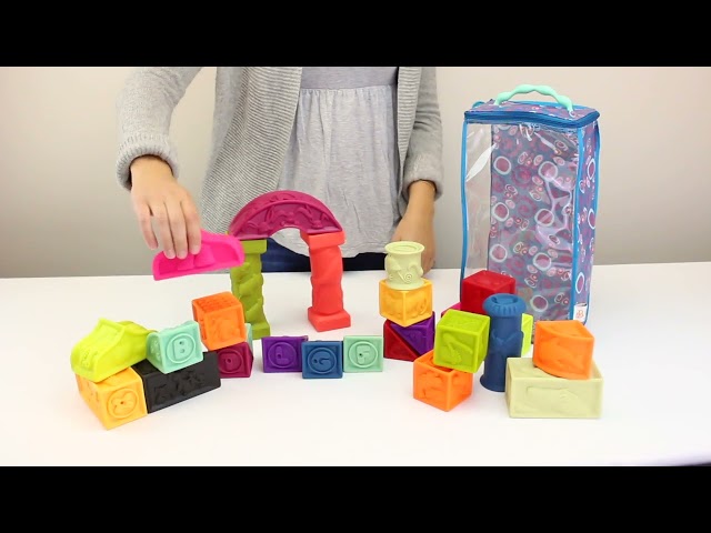 Vídeo relacionado con Battat - Bloques de construcción encajables - Juego de 112 Piezas para niños y jóvenes - Juego Stem para niños pequeños - Juguete Educativo - 2 años +