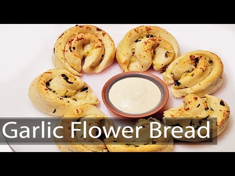 GARLIC FLOWER BREAD - Soft and Tasty