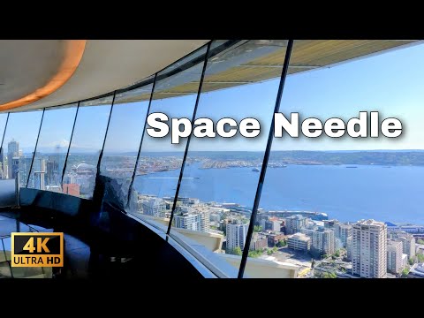 SPACE NEEDLE Observation Deck: Seattle from Above (4K 60fps)