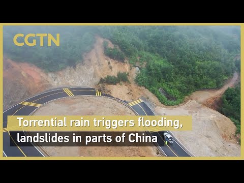 Torrential rain triggers flooding, landslides in parts of China
