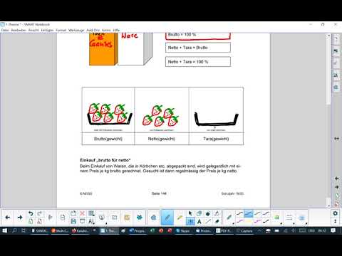Math % Brutto Netto Tara