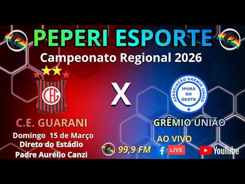 Guarani 0 X 0 Grêmio União | Campeonato Regional 2026