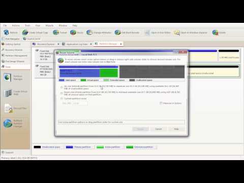 Active@ Partition Manager user interface. HDD management tool