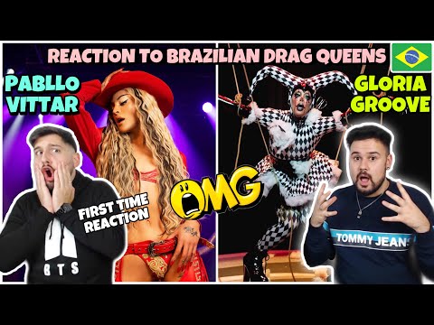 FIRST TIME REACTION TO BRAZILIAN DRAG QUEENS: PABLLO VITTAR - BANG BANG / GLORIA GROOVE - A QUEDA
