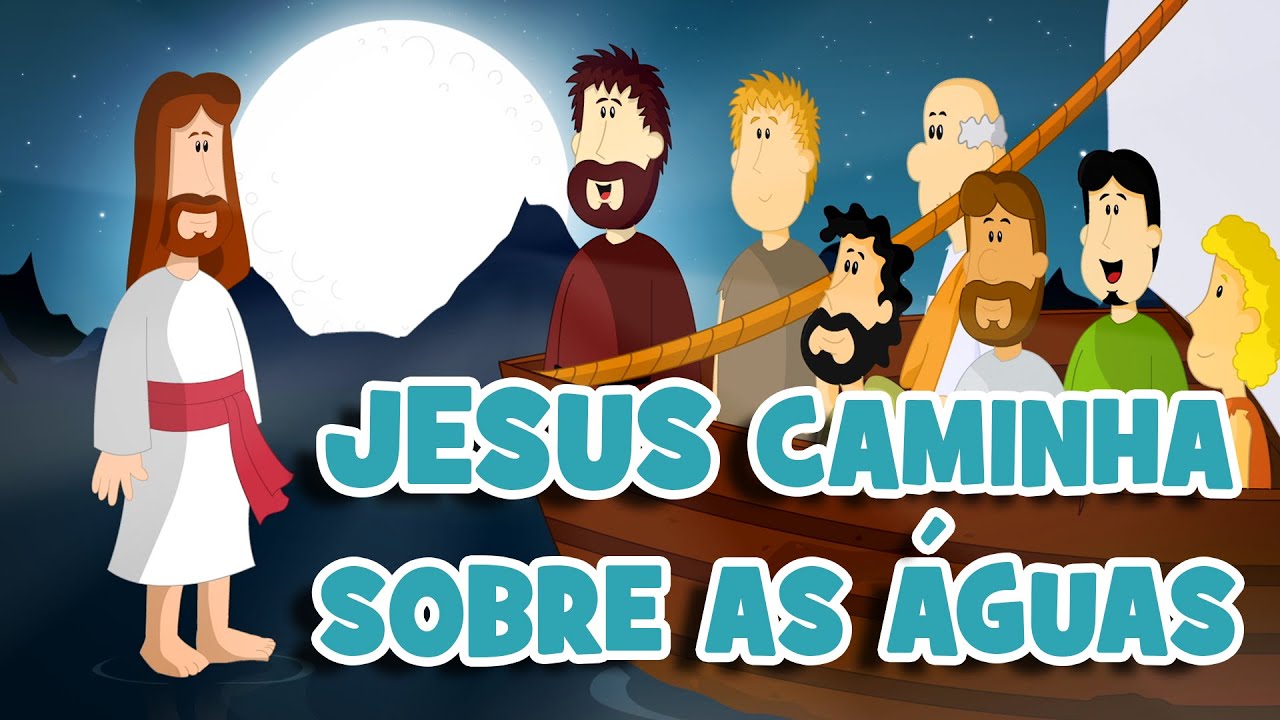 Jesus Caminha sobre as Águas | Desenho Os Milagres de Jesus 1