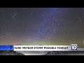 Astronomers to look out for rare meteor storm