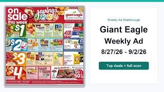 Giant Eagle Weekly Ad (8/27/26 - 9/2/26) Best Deals