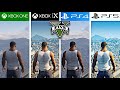 GTA V PS4 VS PS5 VS XBOX ONE VS XBOX SERIES X Graphics And Loading Times Comparison 4K 120FPS