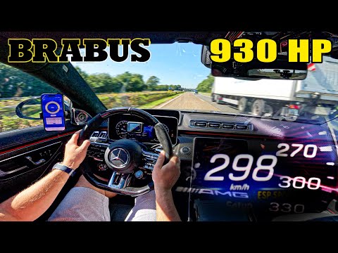 930HP S63 AMG by BRABUS is like a PRIVATE JET on the AUTOBAHN!