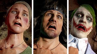 MK 11 All Kombatants Reactions To Rambo Mission Accomplished Victory Pose Mortal Kombat 11