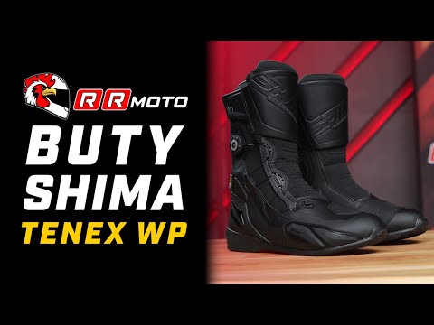 SHIMA TENEX WP - wodoodporne buty motocyklowe z membraną NextDry i zapięciem ATOP