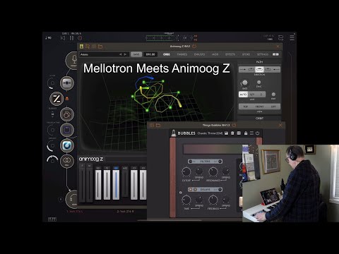 Mellotron and Wind Synth Meet Animoog Z - with AUM, Bram Bos Hammerhead, AudioThing Bubbles