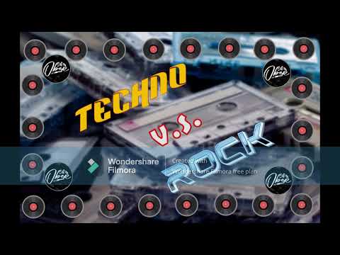 TECHNO VS ROCK DE LOS 80s 90 s   DJ OBER