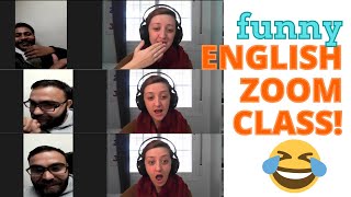 FUNNY ZOOM CALL ENGLISH CLASS - W/ SUNNY - LEARNING ENGLISH SPEAKING PRACTICE INTERMEDIATE - FUNNY