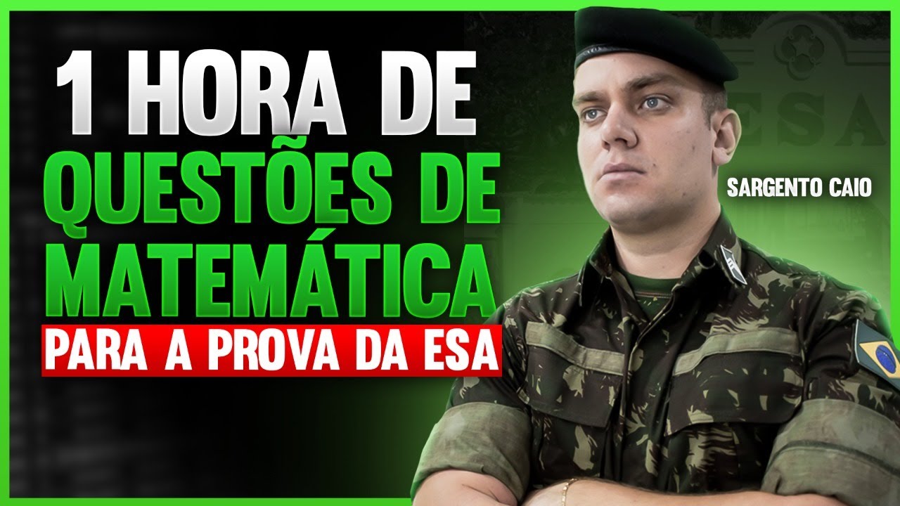 1 HR Resolvendo Questões de Matemática - ESA