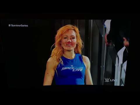 Becky Lynch & SD invades RAW with an all out assault on Team Raw & Ronda Rousey RAW 11/12/18