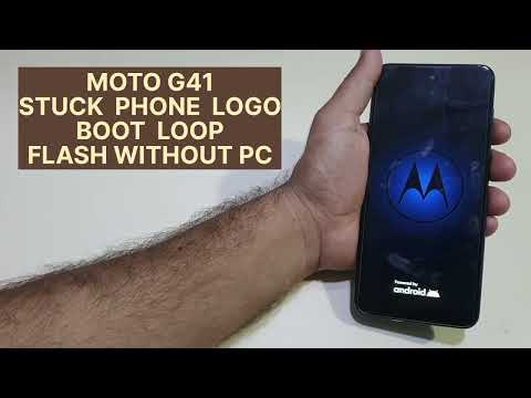 Moto G41 Stuck Mobile On Logo Boot Loop Fix | Flash Without Pc