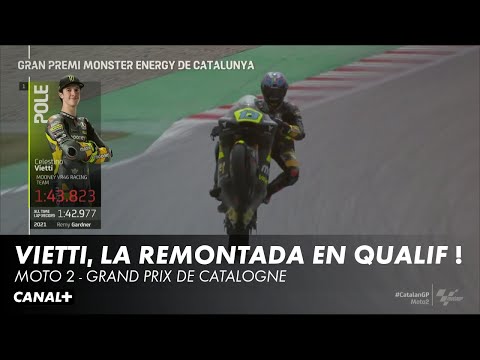 Celestino Vietti prend la pole position en Moto2 - Grand Prix de Catalogne