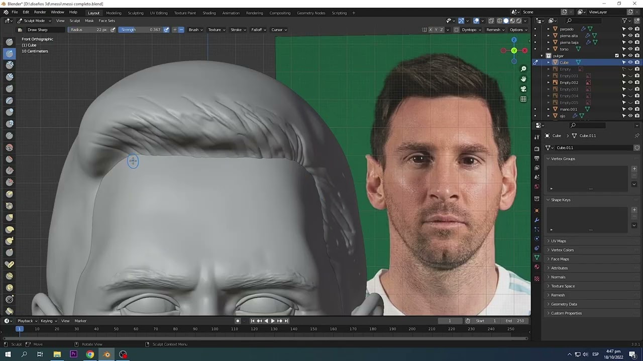 MESSI world champion edition 3D Print Model