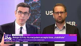 Jurnalul de seară. Fritz: PNL și USR vor acționa coordonat în Parlament