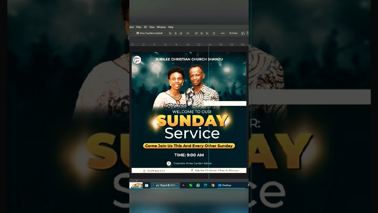 How to create Church Poster Design using Adobe Photoshop