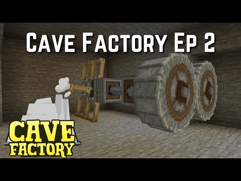 Creating with the Create Mod | Minecraft Cave Factory #2 [Modded Questing Stoneblock]