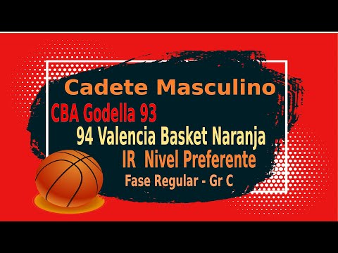 Jornada 6 Cadete Masculino IR Nivel Preferente-Fase Regular-Gr C. Godella 93 - 94 Valencia
