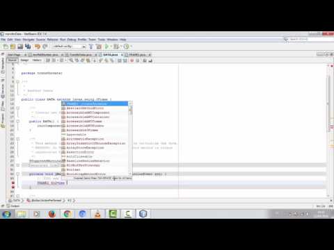 Java Transfer Data Between Frame Netbeans