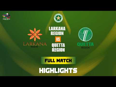 Full Match Highlights | Larkana vs Quetta | National T20 Qualifier | Match 14  | MZA1T