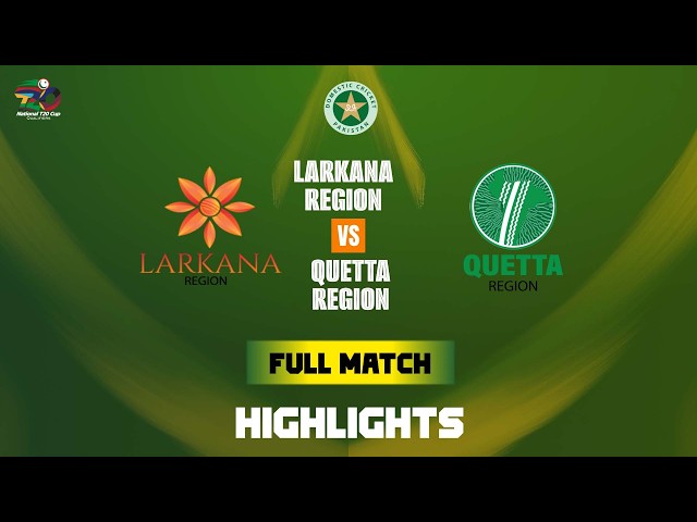 Full Match Highlights | Larkana vs Quetta | National T20 Qualifier | Match 14 | MZA1T Full Match Highlights | Larkana vs Quetta | National T20 Qualifier | Match 14 | MZA1T