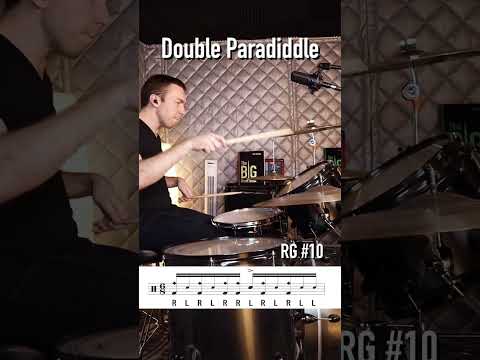 Double Paradiddle Groove by Max Freeman #drums #drumlessons #drumset #paradiddle #rudiments