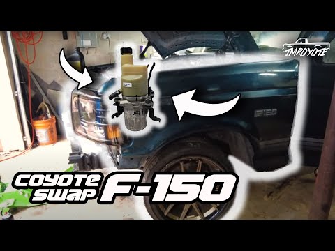 Volvo Power Steering and First Drive in our Coyote Swap F150