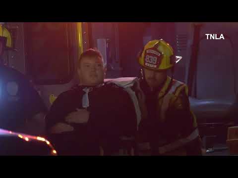 LAPD Officer Involved Traffic Collision in Panorama City