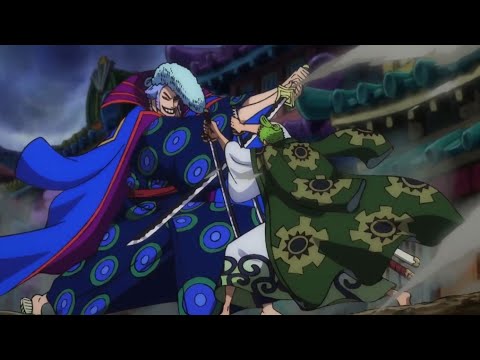 Zoro vs Denjiro/Kyoshiro Full fight | One Piece Episode 943