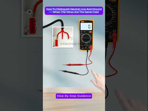 How to Distinguish Between live Wire, Neutral Wire and Earth Wire  #electrician #electrical #shorts