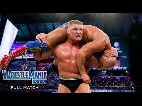 FULL MATCH - Kurt Angle vs. Brock Lesnar – WWE Title Match: WrestleMania XIX