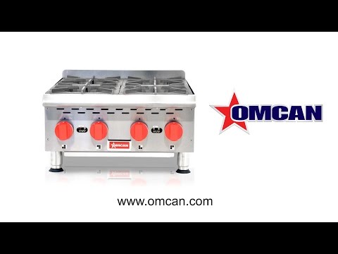 Video thumbnail for Countertop Stainless Steel Gas Hot Plate with 4 Burners