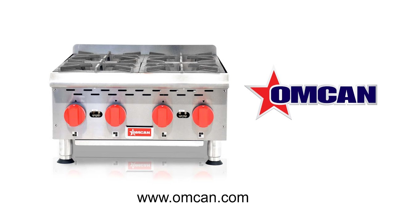 Video thumbnail for Countertop Stainless Steel Gas Hot Plate with 4 Burners