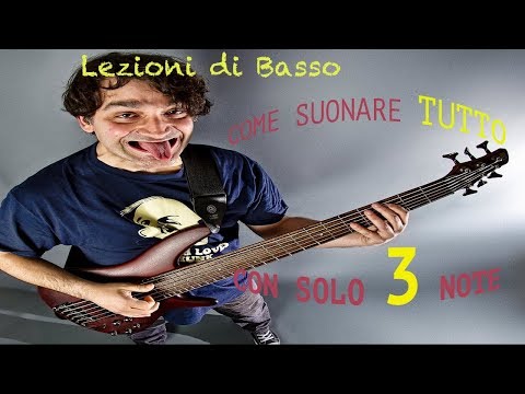 LEZIONI DI BASSO: Come suonare tutto con solo 3 note