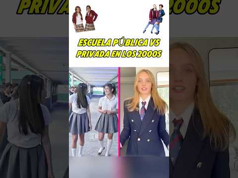Escuela Pública vs Privada en los 2000s.                      #Años2000 #EscuelaPublica #shortvideo