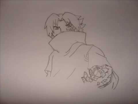 how to draw sasuke curse mark