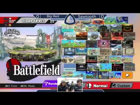 Sm4sh@Mines 40 - Big Red (R.O.B.) Vs. Sawtooth (Mii Brawler, Corrin) - Losers Round 4